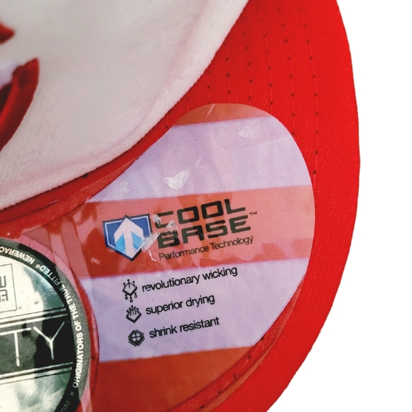 NWOT Authentic Cincinnati Reds New Era 59Fifty Stars and Stripes Flat Bill Hat - Picture 5 of 9